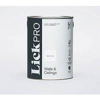 LickPro Matt White 09 Emulsion Paint 5Ltr (707JY)