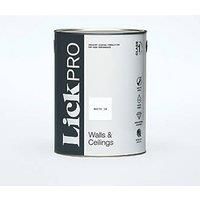 LickPro Matt White 10 Emulsion Paint 5Ltr (715JX)