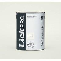 LickPro Eggshell White 11 Emulsion Paint 5Ltr (347JY)