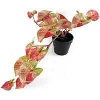 Artificial Hanging Trailing Plant Plant Pink Splash Caladium