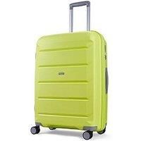 Rock Tulum Medium Expandable Hardshell Suticase in Lime Green