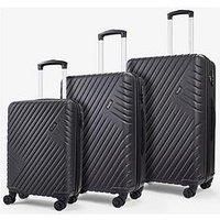 Rock Luggage Santiago Hardshell 8 Wheel 3 Pc Set