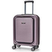 Rock Luggage Austin 8 Wheel Hardshell Pp Small Suitcase With Tsa Lock -Purple