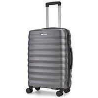 Rock Luggage Berlin 8 Wheel Hardshell Medium Suitcase - Charcoal