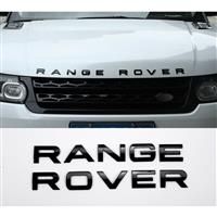 RANGE ROVER Gloss Black Lettering Badge Emblem Front Or Rear For Vogue Sport Evoque