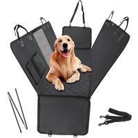 Dog Car Seat Cover Waterproof 137 x 147 cm Dog Car Hammock for Car Seat Covers back (Black)