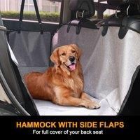 Dog Car Seat Cover Waterproof 137 x 147 cm Dog Car Hammock for Car Seat Covers back (Grey)