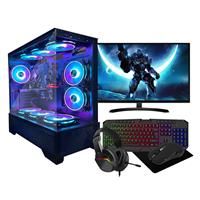 Gaming PC 9 FAN Bundle: Intel Core i7. RTX 3050 6GB. 16GB RAM, 256GB SSD+1TB, 22" Monitor PC Bundle & Speaker