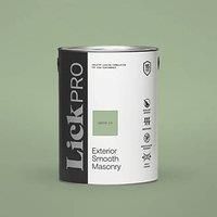 LickPro Exterior Smooth Masonry Paint Green 14 5Ltr (215FW)