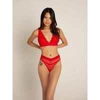 Lemonade Lace Bralette - Red