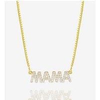 Rachel Jackson Solid Gold And Diamond Mama Necklace