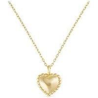 Dainty 18K Gold Heart Love Necklace