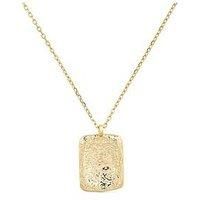 Chunky 18K Gold Coin Medallion Necklace