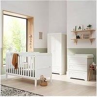 Tutti Bambini Rio 5 Piece Furniture Se- White (Cot Bed, Cot Top Changer, Sprung Mattress, Chest Changer, Wardrobe)