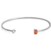 Say It With Birthstone Bangle - Silver