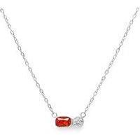 Say It With Birthstone Necklace - Silver