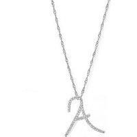 Say It With Luxe Cz Initial Necklace - Silver