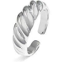 Say It With Croissant Ring - Silver