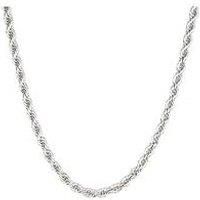 Say It With Rope Necklace - Silver