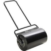 Outsunny 38L Fillable Cylinder Steel Lawn Roller - Black Aosom UK