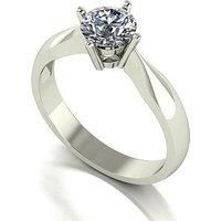 Moissanite 9Ct Gold 0.50Ct Total Moissanite 2 Stone Ring