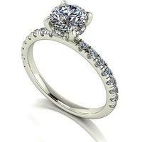 Moissanite 9Ct Gold 2.00Ct Total Moissanite Trilogy Ring