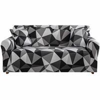 Teynewer Fit Stretch Sofa Cover, Sofa Slipcover 1-Piece (3 Black