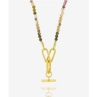 Rachel Jackson Watermelon Gemstone T-Bar Necklace