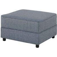 Modern Home Loscoe Standard Footstool Denim