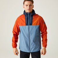 Regatta Men's Breathable Belcastel Waterproof Jacket Rusty Orange Coronet Blue Navy - Sale