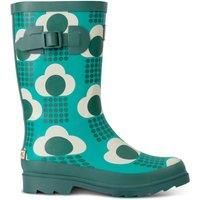 Regatta Orla Kiely Quarter Wellies Rain Cloud Emerald, Size: Uk 3