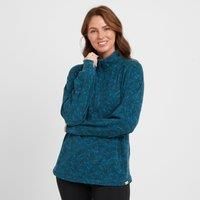 Regatta Orla Kiely Half Zip Midlayer Birdy Blue, Size: 12 - Sale