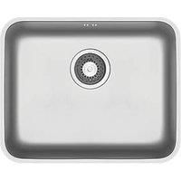 Swirl 1 Bowl Stainless Steel Kitchen Sink 524mm x 424mm (699RG)