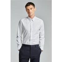 White Ted Baker Mens Slim Fit Shirt, Long Sleeve