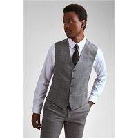 Ted Baker Miken Grey Check Waistcoat