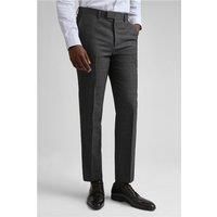 Ted Baker Regular Fit Ash Charcoal Grey Semi Plain Men's Trousers by Suit Direct