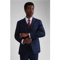 Ted Baker Slim Fit Munro Check Navy Men's Suit Jacket