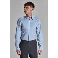 Blue Ted Baker Mens Slim Fit Shirt, Long Sleeve