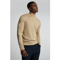 Limehaus Knitted Roll Neck Jumper Brown