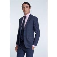 Limehaus Airforce Berry Overcheck Blue Men's Suit Jacket