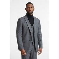 Alexandre of England Mid Grey Flannel Men's Tailored Fit Suit Jacket by Suit Direct