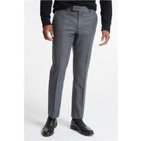 Alexandre of England Mid Grey Flannel Men's Tailored Fit Suit Trousers