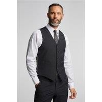 Jeff Banks Regular Fit Black Travel Men's Suit Waistcoat