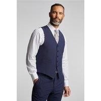 Jeff Banks Regular Fit Navy Blue Travel Men's Suit Waistcoat