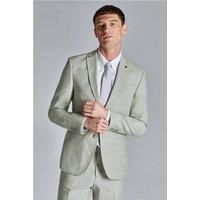 Ted Baker Slim Fit Leo Pistachio Linen Blend Green Men's Suit Jacket by Suit Direct