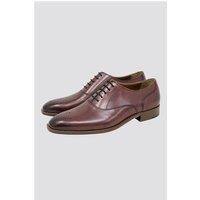 Bennett and Baxter Racing Green Burgundy Alfonso Oxford Shoes