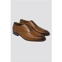 Bennett and Baxter Racing Green Tan Leather Alfonso Oxford Shoes