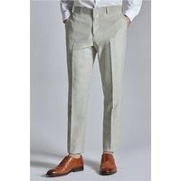 Ted Baker Slim Fit Leo Pistachio Linen Blend Men's Trousers. Green by Suit Direct