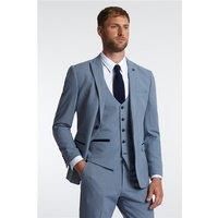 Marc Darcy Slim Fit Bromley Sky Blue Check Men's Suit Jacket by Suit Direct