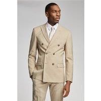 Antique Rogue Slim Fit Sand Double Breasted Beige Men's Suit Jacket by Suit Direct